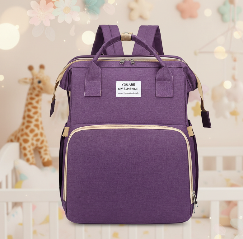 Pañalera con cambiador portátil