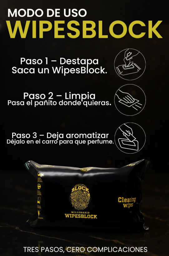 WIPESBLOCK - PAÑITOS HUMEDOS MULTIUSO